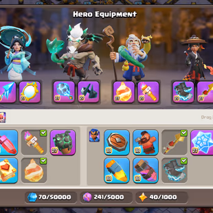 🔥GLOBAL 45 RANK🔥[TH18] 15 EPIC EQUIPMENT MAXED || 5 HERO MAX NEW HERO LVL 16 || HIGH PROFILE || SNAKE FULL SET || - Image 7