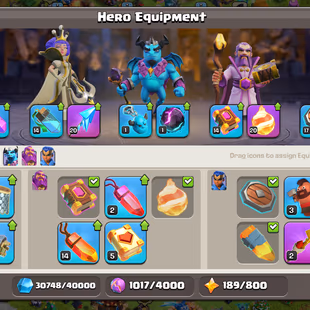  🌲[ PREMIUM TH-16 ]🌲G.GUANTLET - F.ARROW - FIREBALL [20] || HEROS: 53-81-60-63-38 || XP: 229 || FAST DELIVERY  - Image 6