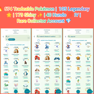 🎯LVL 60 ULTRA RARE PG ACCT / HUNDO VENUSAUR WITH LUGIA / 674 TRADEABLE PG 40 HUNDO 💯IV) GBL MEWTWO / INSTANT - Image 4