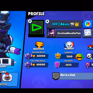 BP SEASON 47 | VIRUS 8-BIT | 285 SKINS | 60.000 TROPHY | 99 BRAWLERS | 23 HYPERCHARGED | 39 MAXED BRAWLERS | 3 BUFFIES - Image 5