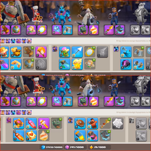 ✅World Rarest Epic ✅TH16 A-Z Full Max | 10x Epic 20 plus(Out of 11) | 88-95-67-70-39 | BH10 Max  - Image 5