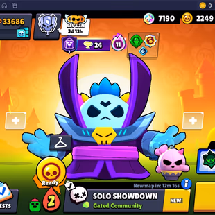 204 SKINS | 33.700 TROPHIES | 87 BRAWLERS | 10 HYPERCHARGE | 10 MAX | 11 PRESTIGE | 17 BUFFIES - Image 2
