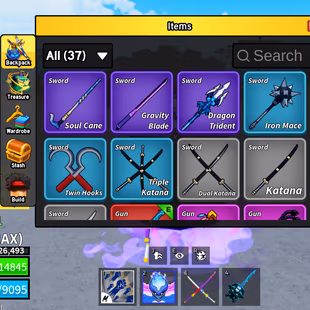Lvl 2800 MAX Blox Fruits Acc | 7 PERMS (Dragon, Kitsune, Dough, Portal, Buddha) | Dark Blade, CDK, Godhuman - Image 3