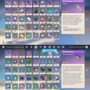 All Platform - EU - AR60 - 69 Character 21 Character 5'Star - 8 Weapon 5'Star - Nefer - Furina - Xilonen - Kazuha - Mavu - Image 5