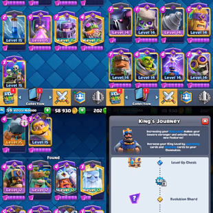 💎5Yrs.. Old--ROYAL CHAMP🚀 [ TROPHY-10000 ] 70 MAX CARD | 22 MAX EVOL | LEVEL-59 | KT LEVEL-15 | ARENA 25 | BEST ACC - Image 3