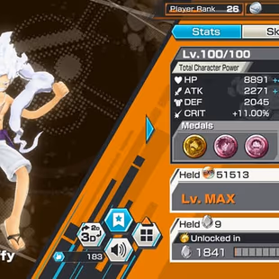 [4121][IOS+ANDROID] 6 EX - Light Luffy + Kuzan + Blue Kaido + Whitebeard + Akainu + Luffy Def , good Medal , support 145 - Image 3