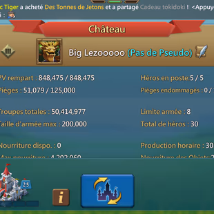 Compte Lords Mobile - 1b6 might - Image 1