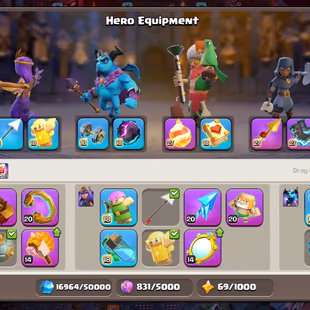 🔥TH 18 ALMOST MAX🔥31750 GEMS-XP 278-HERO MAX-5 EPIC EQUIPMENT MAX ALL OTHER 20-HIGH DEFENSE-NC YES-BEST DEAL - Image 5