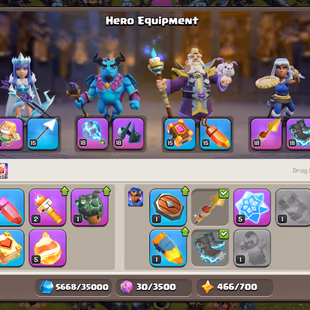 TH 13 MAXED !! TownHall Level 13 !! 14 Epics ( 6 Epic Max ) !! Magic Items !! Namechange Free !! 2250 Gems  - Image 7