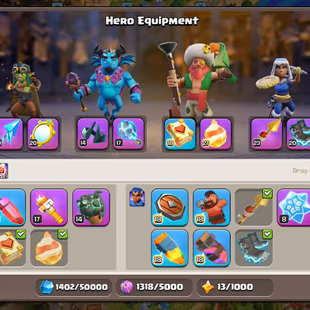 🔥Xp-271🔥 || Th18 Maxed || High Epic Equipment || 5 Heroes Maxed || Name Change Free || 6 Builders || Stacked Obstacle - Image 5