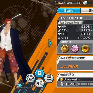 [4169][IOS+ANDROID] 6 EX - 4 MAX - Sabo + Kuzan + Akainu + Roger + Shanks Light + Zoro , Support 146 , Good Medal  - Image 3