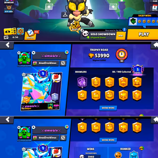 🔥EXCLUSIVE 46 MAX BRAWLER🔥 53K TROPHY | 16 HYPERCHARGE |REST BRAWLER LVL 9-8 | 175 BEST SKINS | CHECK PHOTOS | INSTANT - Image 2