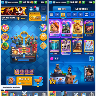 🔥KT15 XP58 || 2 MAXED 🔥 8 ELITE | 11X LV14 | 9 EVOLVED | 9.8K TROPHY | INSTANT DELIVERY - Image 1