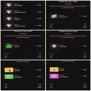 [DG-6] SPENDING 100+DOLLARS 26K-TROPHIES 70-BRAWLERS 13-HYPERCHARGE 5-MAXPOWER 120-SKINS CHEAP INSTANT DELIVERY - Image 4