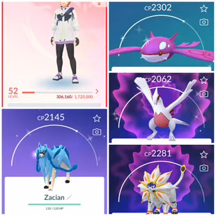 Lvl 50+ [Shiny Kyogre/Shiny Zacian] | 47 Legendary | Solgaleo | Lunala | Groudon | Lugia | Regidrago | Valor | 951 - Image 2