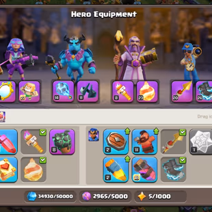 Th16 Almost Max | Hero-95-95-70-45 | Equipment-12-Epic Almost Max | XP- 180 | Defence Wall Max | NC-Yes | BEST-DEAL - Image 6