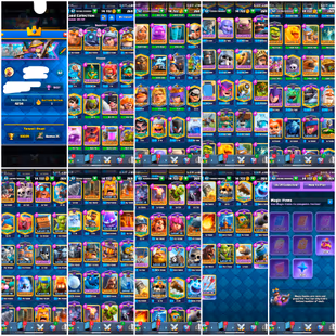 LVL 62  8 EVO 66 MAX CARDS  14 LVL 15 CARDS 10039 TROFIES  ARENA 25  3 YEAR OLD BADGE AND COOL EMOTES  INSTANT DEAL - Image 3