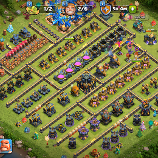 Th17Almost max | Hero-100-100-72-50 | Equipment-15-Epic Almost Max | XP-210 | Defence Wall Almost Max | NC-Yes | BEST-DE - Image 2