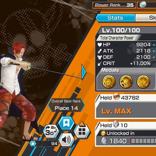 [4160][IOS+ANDROID] 7 EX - Garp + Saturn + Shanks + Kuzan + Roger + Yamato , Support 142 , Good Medal - Image 5