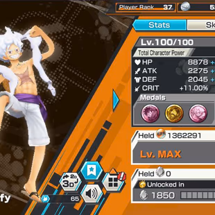 BR682-IOS+Android-9 Ex Meta(Gear 5 v2+Law+Black Beard v2+Shank v4+Lucci+Kid Law+Roger v2)+Good Medal+Support 151+S-Hawk - Image 5