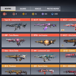 CODM BEST DEAL-8X MYTHICAL WEAPONS 31X LEGENDARY-ALL DEMANDED GUNS-LUCAS ELECTRON AVAILABLE-1547 CAMO-FULL ACCESS - Image 5