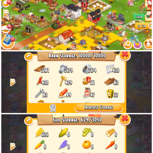 LEVEL 101 | 10000 BARN & 3000 SILO | FULLY FILLED BARN | 11M+ COINS & 968 DIAMONDS | LAND & BEM TOOLS | FULL ACCESS |  - Image 2