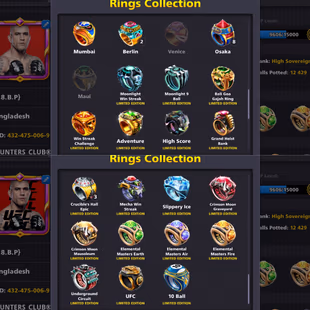 10 BILLION COINS ACCOUNT | Level 212 | 12 Legendary Cues | CCP 56 | Bulk of Event Rings | Final Warning - Image 3