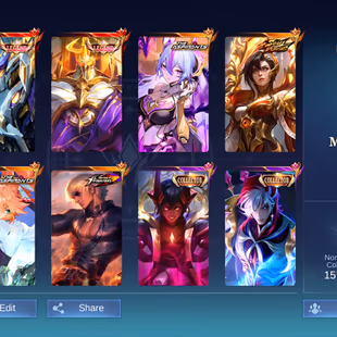 [IOS/ANDROID] CEL LVL 133 | 132 HEROES | 520 SKINS | MEGA 3 | HEAVY COLLAB | 2 LEGEND SABER JOHNSON - 5 RARE COLLECTOR  - Image 2