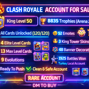 🎯TURKEY LOCAL 1-RARE EMOT BALLOON👹(13-MAXED 4- ELITE  9- EVO (KT-14 8863- CUPS ( ARENA-22( INSTANT DELIVERY  - Image 2