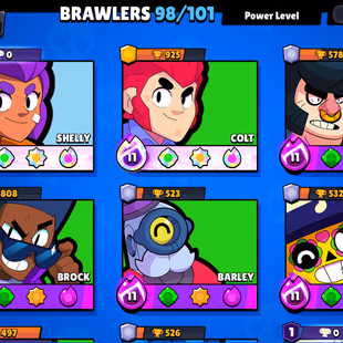 🔥RARE STAR SHELY SKINS BRAWLER ACCOUNT🔥46 HYPER CHARGE 51 MAX-49.9K GOLD-44K TROOHY-HYPER CHARHE SKINS 4- 2018 ACCOUNT - Image 6