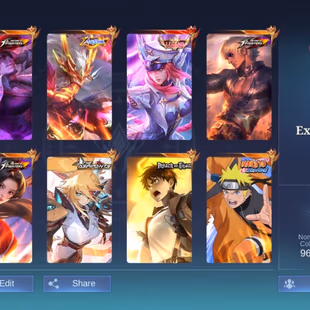 🔥IMMORTAL ACCOUNT || 66 PERCENT WINRATE🔥 GRAND-13 || LEGEND-1 || EXQUISITE-5 || 3 COLLECTOR|| 365 SKIN || ALL HEROS || - Image 8