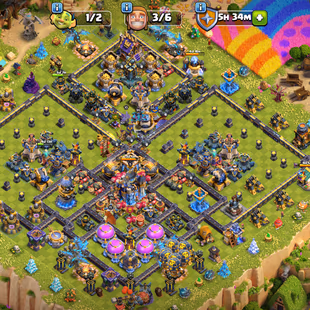 🔥TH 18 99 PERCENT MAX🔥XP 277-18K GEMS-3 EPIC MAX FB 26 ALL 20-2 LEAGUE SKINS & WAR ARENA-NC 500-FULL WALLS MAX-BEST - Image 2