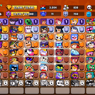 204 SKINS | 33.700 TROPHIES | 87 BRAWLERS | 10 HYPERCHARGE | 10 MAX | 11 PRESTIGE | 17 BUFFIES - Image 3