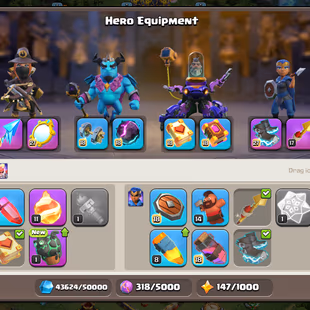 🔥TH 18 3 HERO MAX🔥XP 207- 4 EPIC EQUIPMENT MAX-FEW DEFENSE MAX-NC YES-HERO 70-105-80-55-BEST DEAL - Image 6