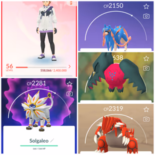 Lvl 50+ [Solgaleo/Lunala] | 47 Legendary | Kyogre | Groudon | Zacian | Lugia | Ho-Oh | Regidrago | Valor | 954 - Image 1