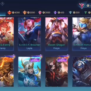 KIMMY STAR WARS|| MIKASA FANNY AOT||GUSION LEGEND||NOLAN 11.11||YSS COLL||ONIC PH||EXHALTED 1||430 SKINS - Image 8