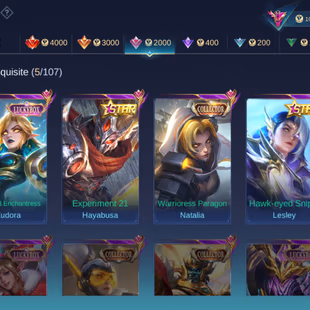 Exalted Collector 4 - Legend Gusion : Cosmic Gleam - 131 / 131 Heros - Max Emblem - Mythic Immortal 101 - Highest - C465 - Image 4