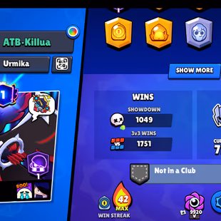 OFFER | 3v3 WINS | 22.2K TROPHY-200X SKINS | 100/81 BRAWLER | 16X MAX | 12X HYPER | 100/72 RARE SKINS |  - Image 4