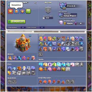 614|| LVL-222! TH-16!! 2x PAID SCENERY! HEROES-70|72|50|55|23|6| VERY GOOD PROFILE! STRONG DEFENCES! FULL ACCESS! - Image 3