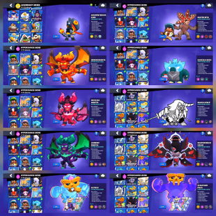 🔥18x Buffies | 55K Trophy 🔥All Brawler | 50x Max [74x Hypercharge] NC Free | 340x Skins | 13x Prestige | 22k Blings - Image 8