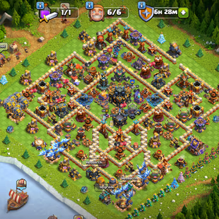 🔥TH 17 ALMOST MAX🔥XP 241-HERO 99-100-75-50-EPIC SB 26 FA 17 FB 17 RS 17 EB 23-NC YES-HERO MAX-STRONG DEFENSE-BEST DEAL - Image 1