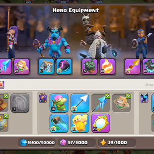 Th16 Almost Max | Hero-95-95-70-45 | Equipment-9-Epic Almost Max | XP-227 | Defence Max | NC-Yes | BEST-DEAL - Image 5