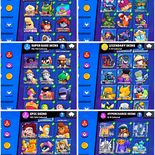 🍀 98 MAX || 373 SKINS 🏆 63 ACTIVE HYPERCHARGED || WITH CLASH ROYALE LVL63 || 98000 TROPHIES || - Image 7