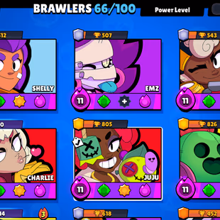 66 brawler | 30000 Trophy | 8 Max Brawler | 7 Haypercharge | 101 skin | 2 prestige| 30k trophy - Image 5