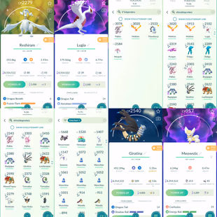 1908 Level 70 Eternatus Team Medallion ready to change team Shundo Moltres Shiny GMax Mega Venusaur Shiny Eevee BG - Image 4