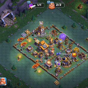 🔥TH 16 NEAR MAX🔥BK 70 AQ 72 MP 54 GW 55 RC 30 || NAME CHANGE 500 || BUILDER HALL 10 || PIXEL LEGENDARY SKIN - Image 5