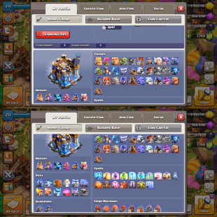 PREMIUM TH-18! XP-211! 6X EPIC EQUIPMENTS! HEROES:-58-60-54-56-30-1! 11X PETS! NICE TROOPS! FAST DELIVERY - Image 3