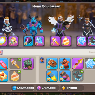  RANK/-118 GLOBAL! TH18 MAX TYPE!! 30K LEGEND CUPS! ALL EQUIPMENT MAX-36! FULL BASE RARE OBSTACLES DESIGN!35X SKIN SCNRY - Image 5