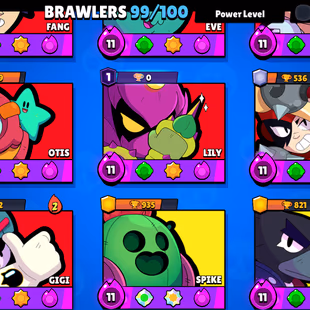 BEST DEAL | 58K TROPHY - 300X SKINS | 100/99 BRAWLER | 63X MAX | 41X HYPER | 118-GEMS - Image 8