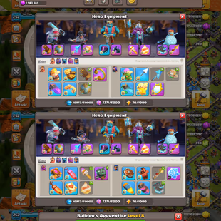 🔥TH 18 Max | 5x Heroes Max 🔥11x Epic Equipment Max | 6x Scenery & 36x Heroes Skin's | Xp Level 252 | Builder Hut Max - Image 3